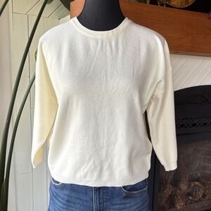 Classic Cream Women's Crew Neck Sweater
